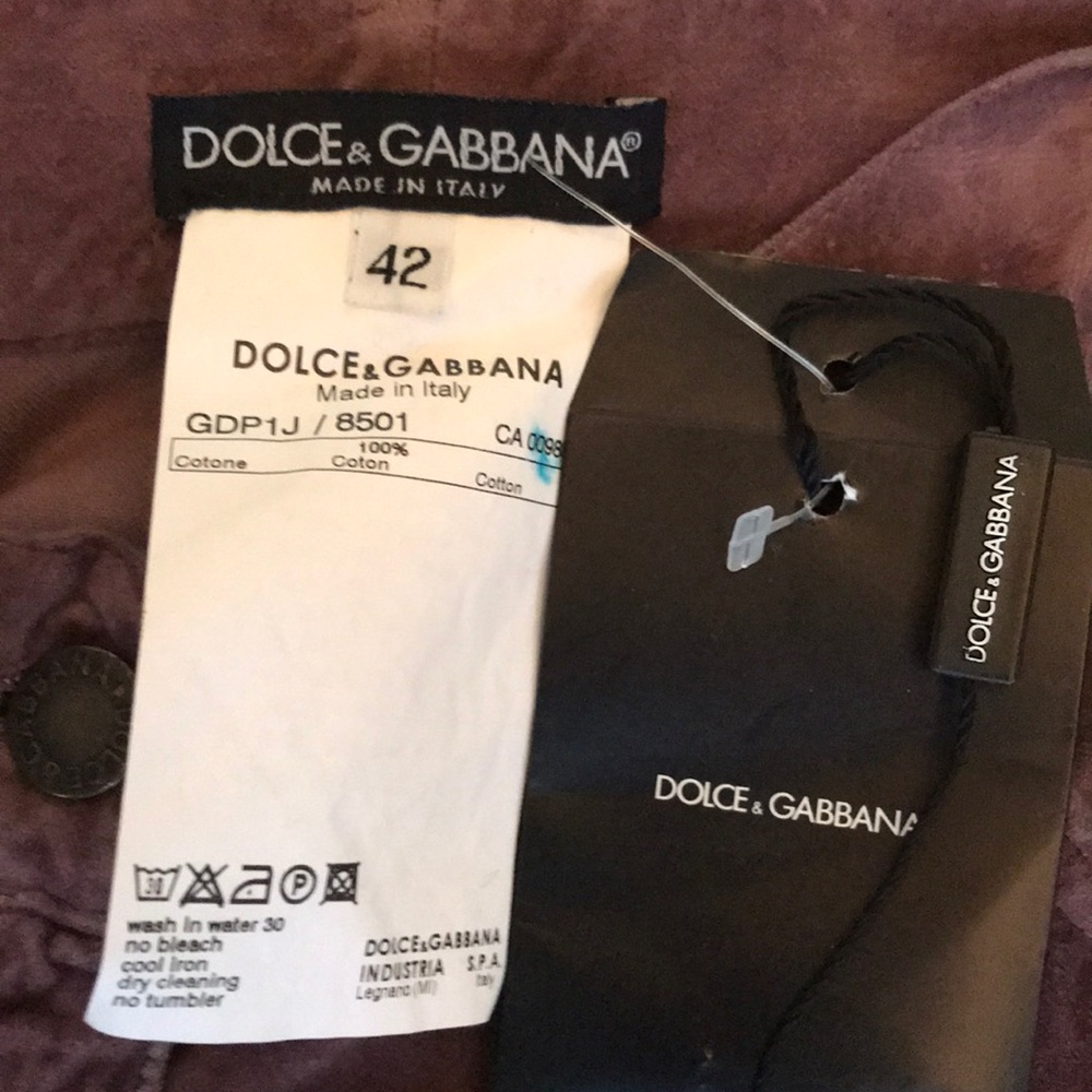 NWT Dolce & Gabbana velour slacks - Picture 3 of 8